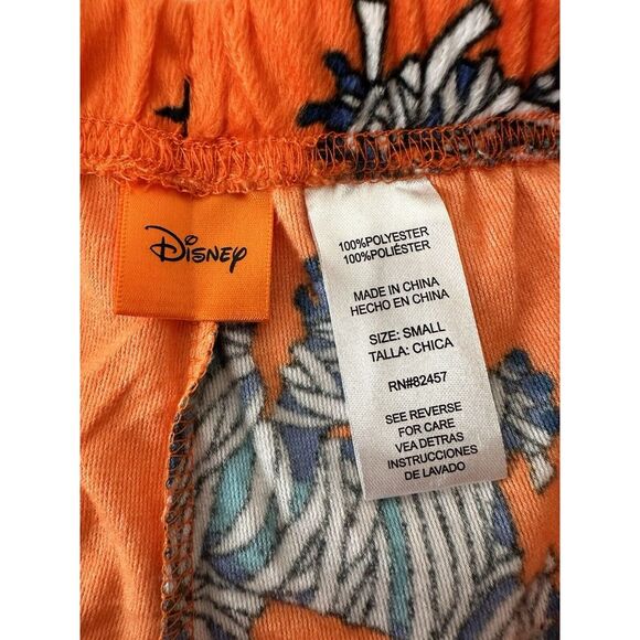 Disney Stitch Halloween Pajamas Women's Small Orange‎ Bat MummySoft Sleep NWT - Picture 3 of 4